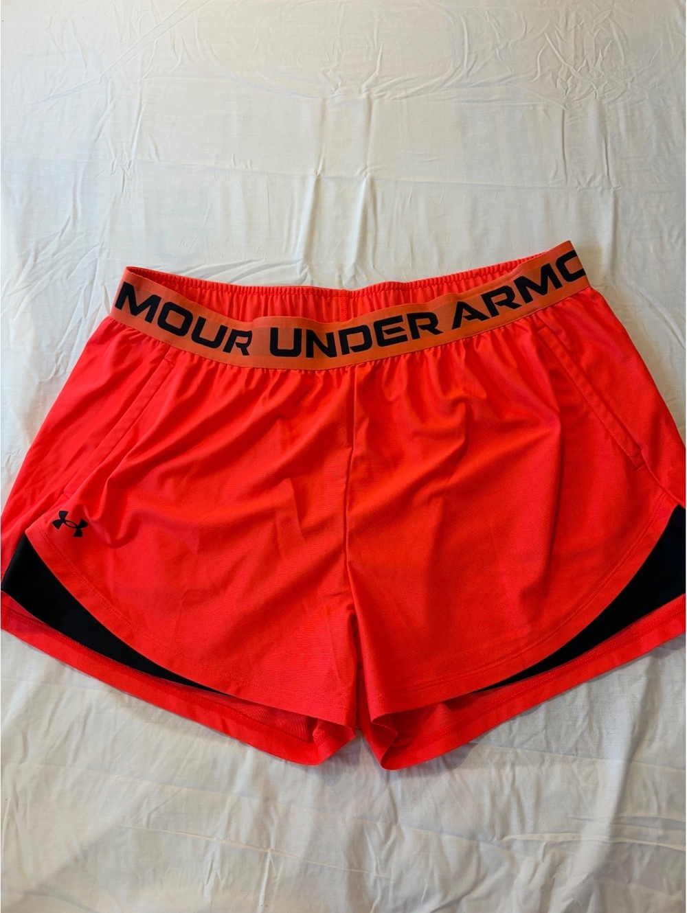 Under Armour Women's Athletic Shorts Size 2X Bright Orange